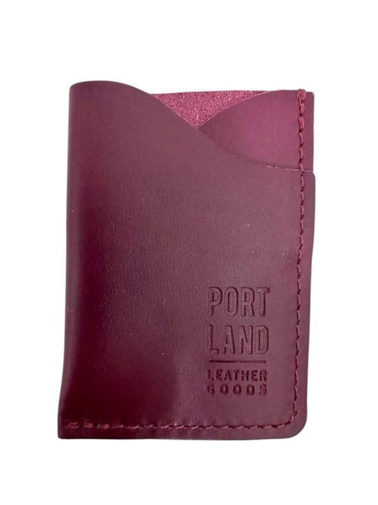 Portland Leather Handbags - NEW Portland Leather Goods Minimalist Wallet Mystery Purple Color Possibly Plum